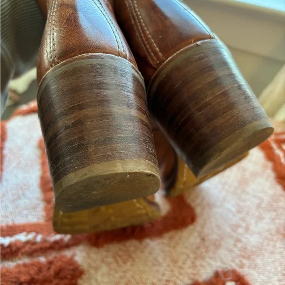 Frye Leather Lace-Up Ankle Boots - Picture 5 of 8